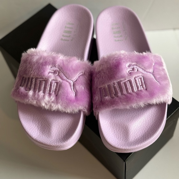 BRAND NEW Puma - Fenty Fur Slide Orchid Bloom size 37 EU/ 6.5 US - Picture 1 of 6